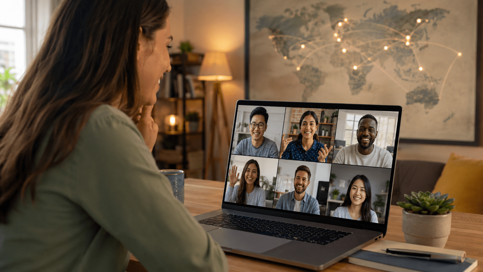 global video chat conversation