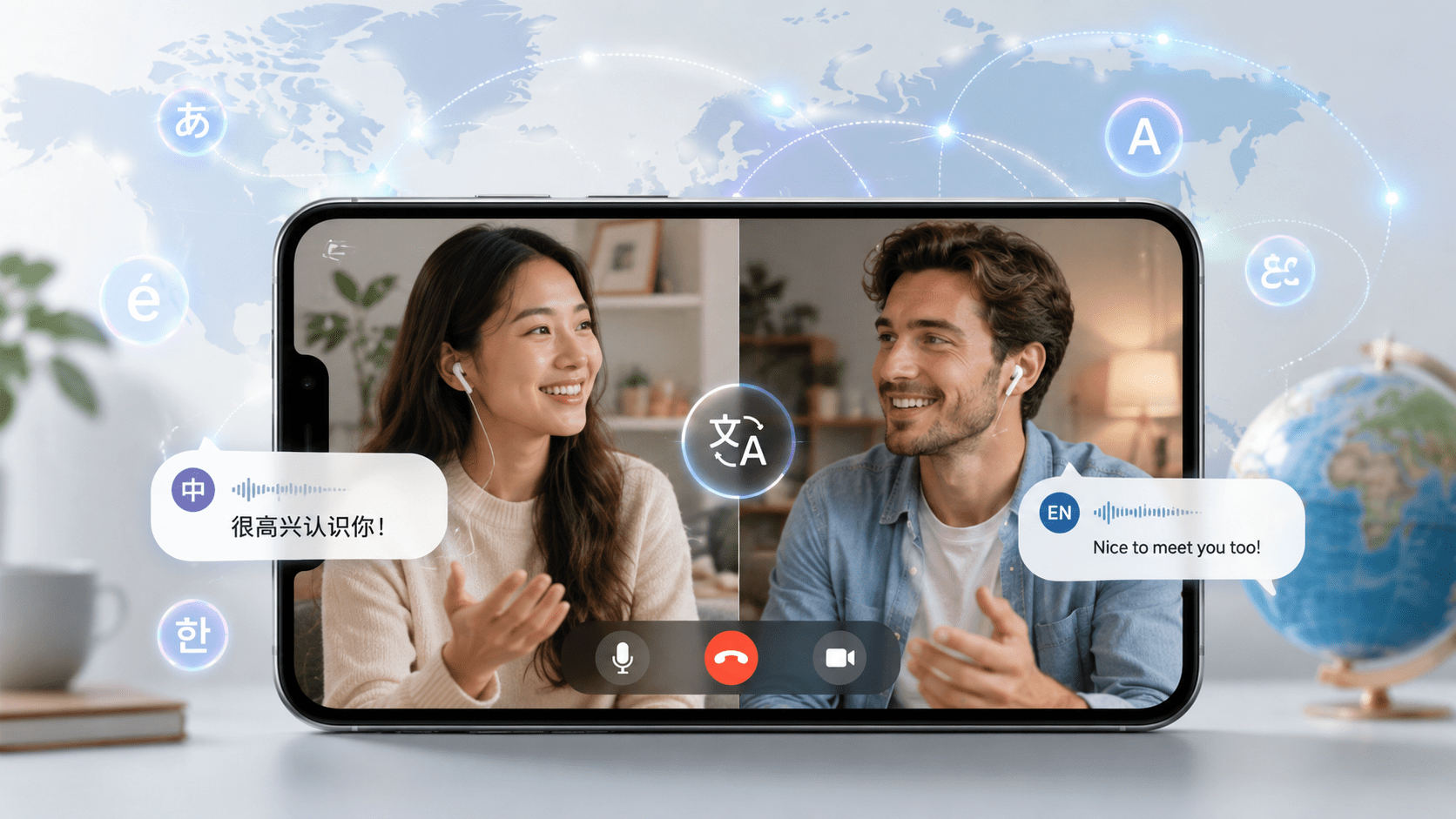 real-time translation video chat