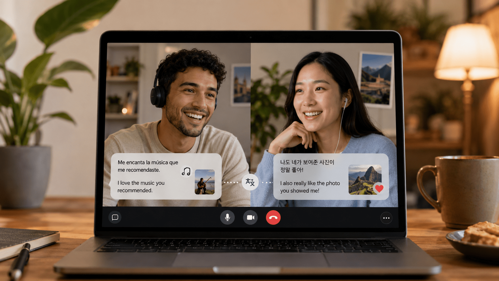 cross-language video chat translation