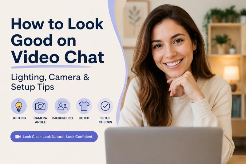Lighting setup for video chat